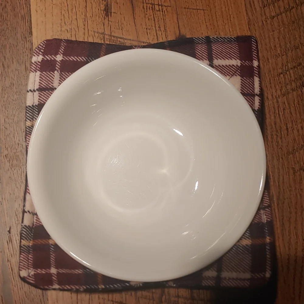 Bowl Cozy Handmade Insulated Reversible Plaid Or Floral - Set Of 4 New